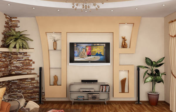 Decor Options For Large Rooms With Plasterboard Designs Benefits